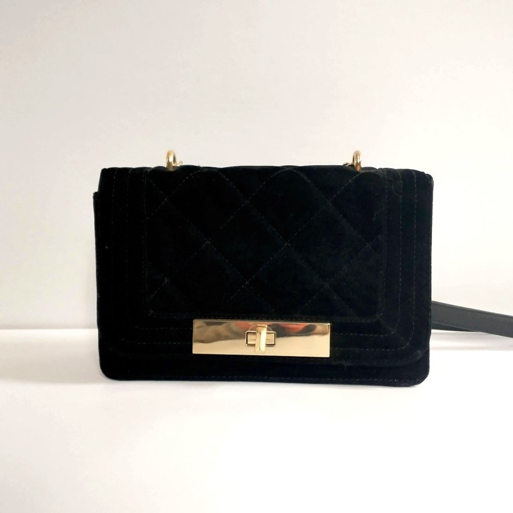 Mossimo Black Velvet Purse